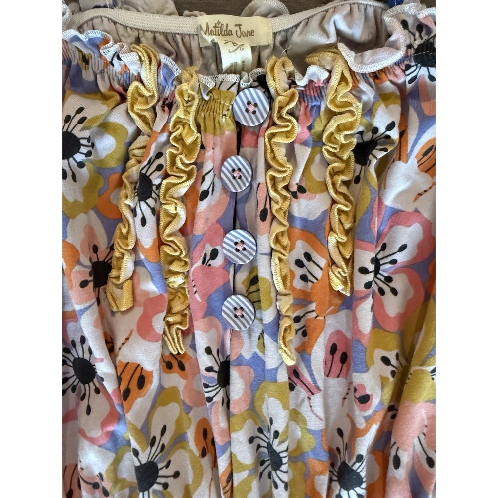 Matilda Jane Tell Me More Floral Maxi Dress The Adventure Begins Girls size 8 - Picture 10 of 15